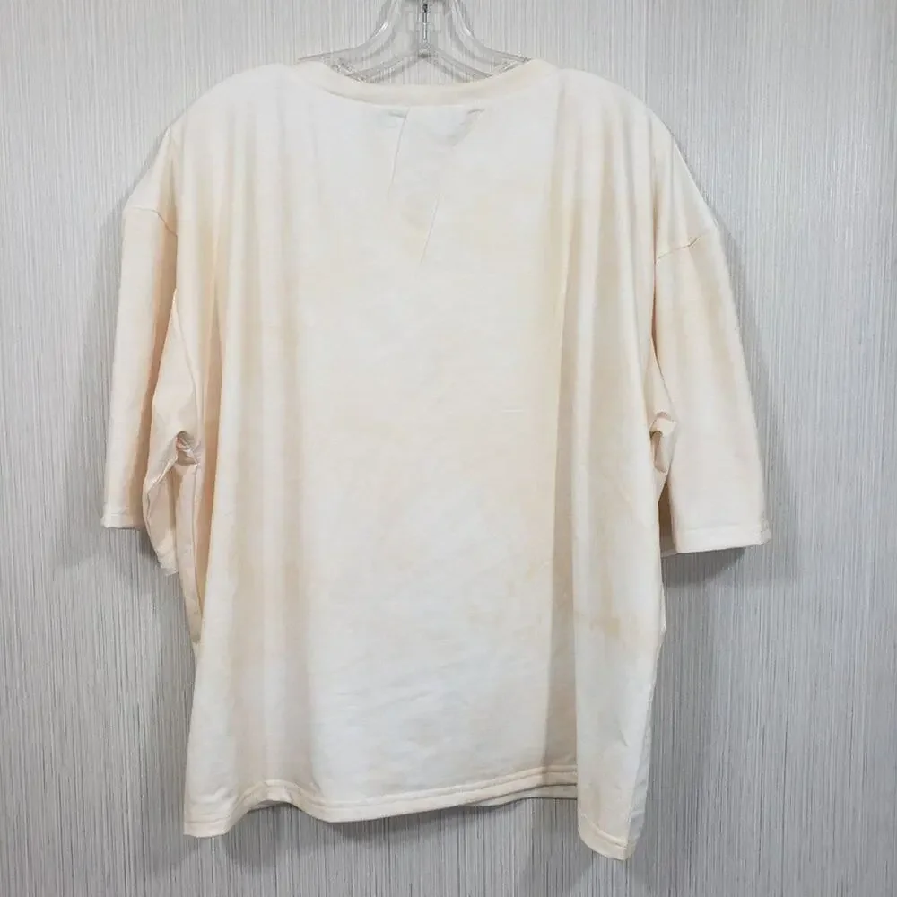 Generation K NWOT oversized marble‎ tie dyed short sleeve shirt Woman's size Med